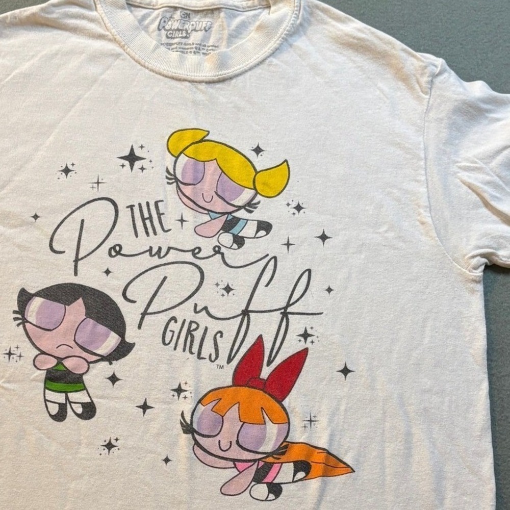The Powerpuff Girls Graphic T-Shirt Mens S White Cartoon Network Spencers 2021